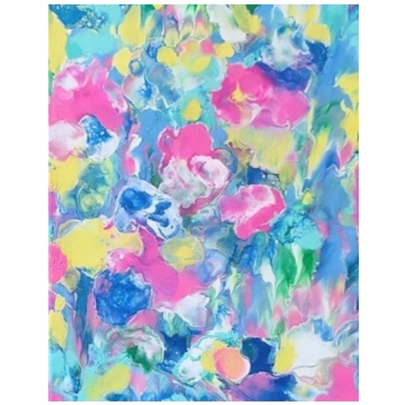 Hand Crafted Other - Hand Crafted Abstract Design 11x14 Inches Canvas Painting